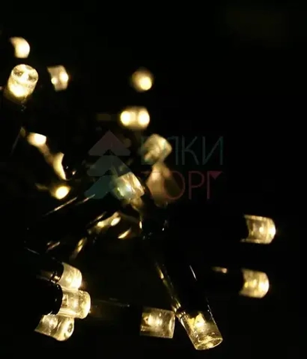 Светодиодная бахрома Sealed 3,2*0,9 м., 220V., 232 теплых белых LED ламп, черный каучук, Beauty Led (LL232-1-2WW)