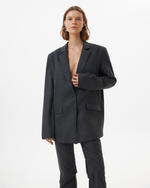 OVERSIZED STRIPPED BLAZER