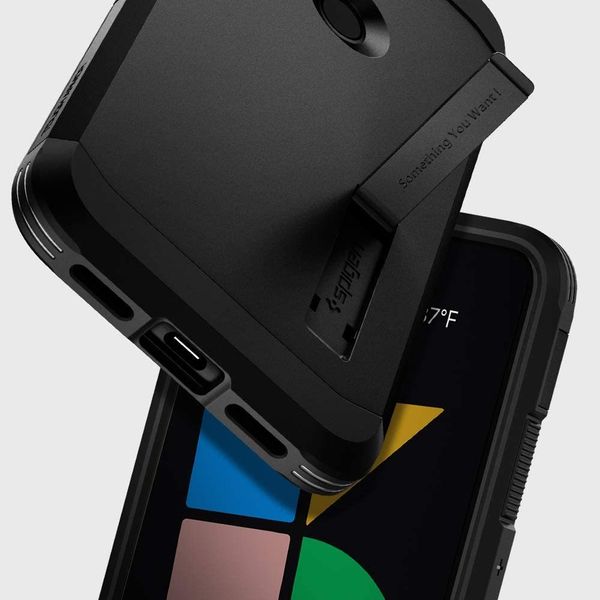 Чехол Spigen Tough Armor Designed для Google Pixel 5 Case (2020) - Black