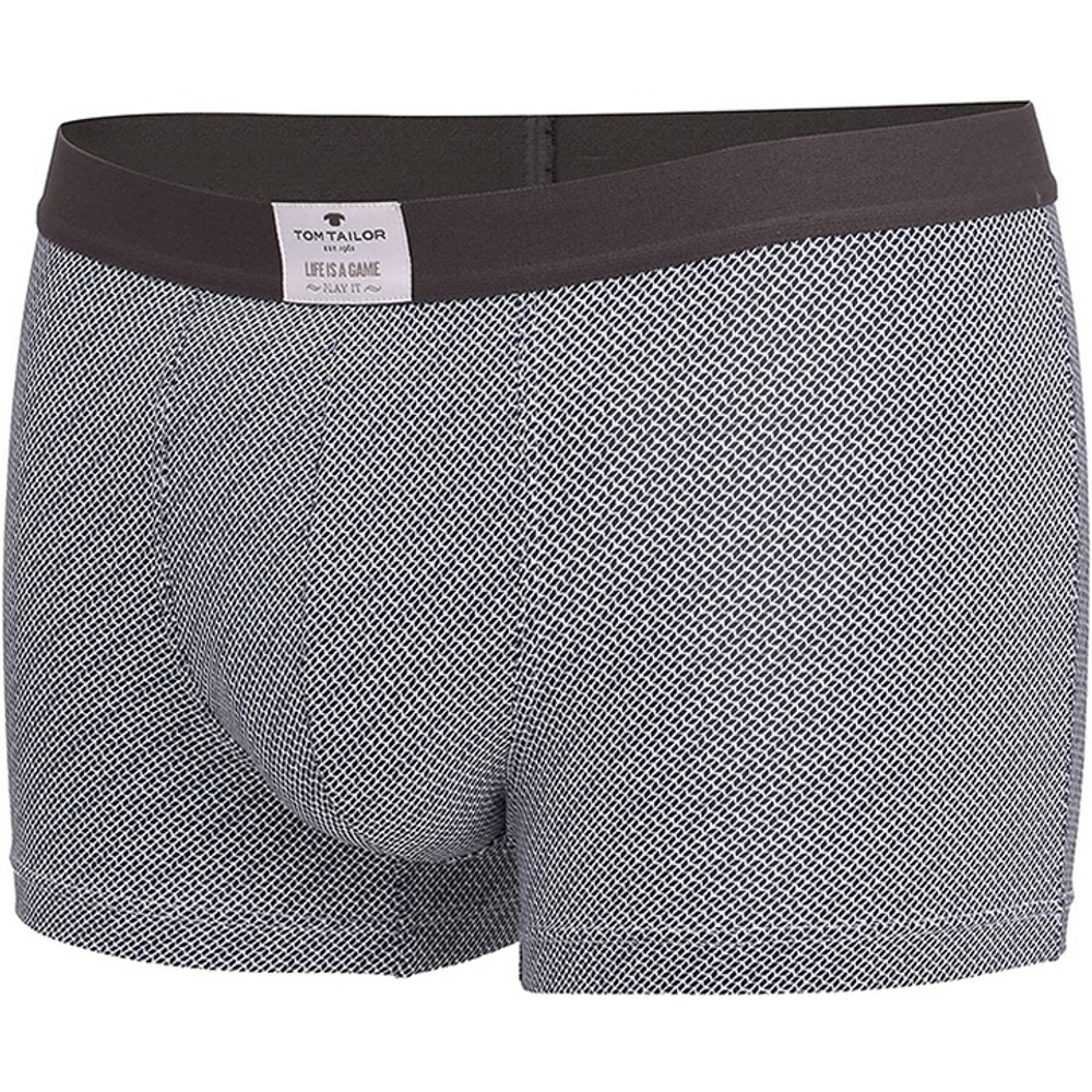 Мужские трусы боксеры темно-синие с узором Tom Tailor 70445/1204 636