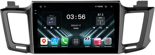 Магнитола для Toyota RAV4 4 2012-2019 - FarCar DX468M монитор 10.36" IPS на Android 13, 4+64Гб, CarPlay