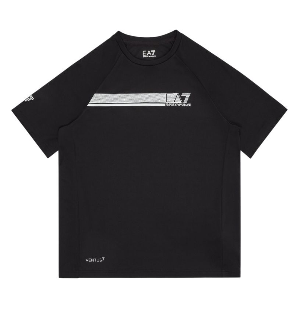 Детская теннисная футболка EA7 Boy Jersey - Black