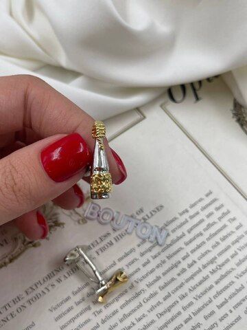 Запонки серебристые 