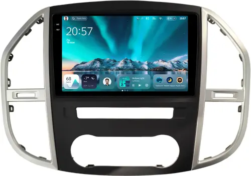 Магнитола для Mercedes-Benz Vito W447 2014+ - Teyes CC4 монитор 10.36" 2K QLED на Android 14, Быстрейшая, Snapdragon 680, DSP, CarPlay, 4G SIM-слот
