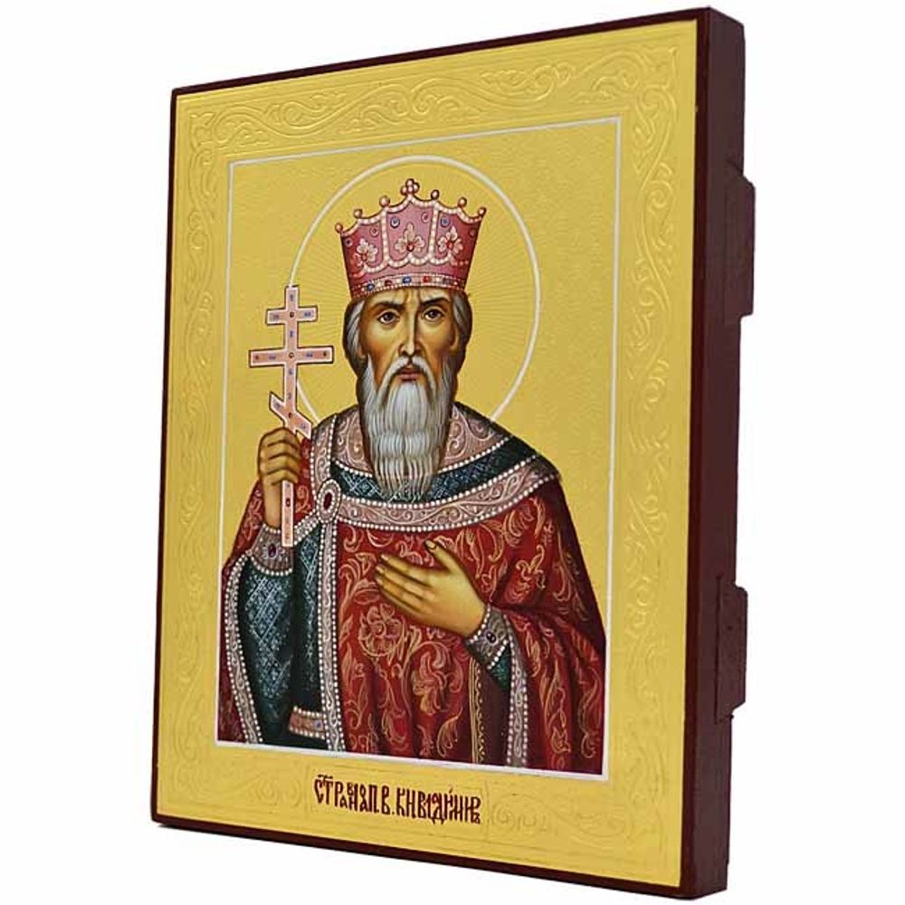 Владимир Святой равноапостольный князь. Рукописная икона.