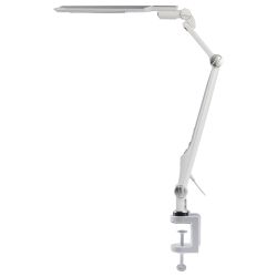Настольный светильник ЭРА NLED-496-12W-S светодиодный на струбцине серебро