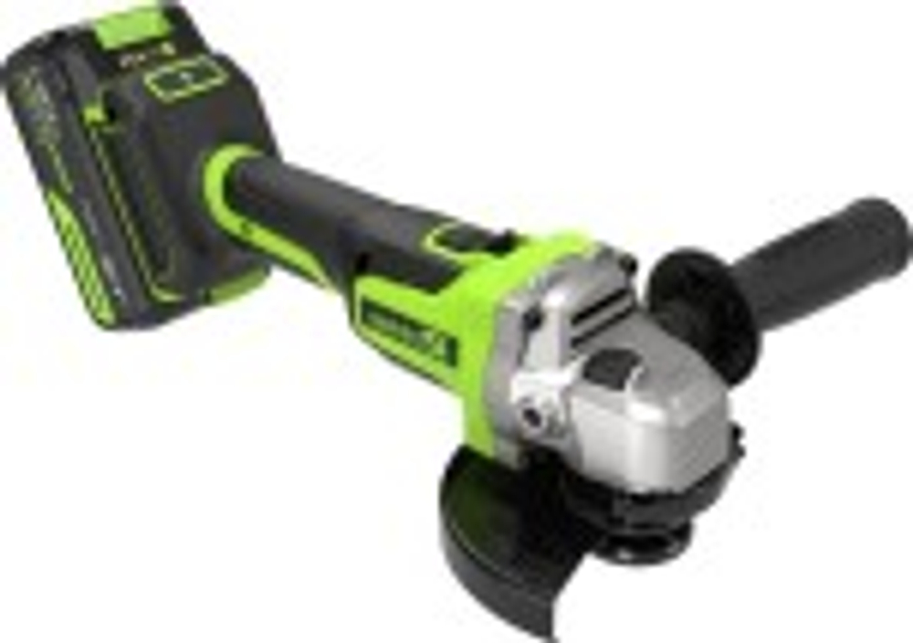 Угловая шлифмашина аккумуляторная GREENWORKS AG590 24V, АКБ 4Ач и ЗУ 3201007CUB