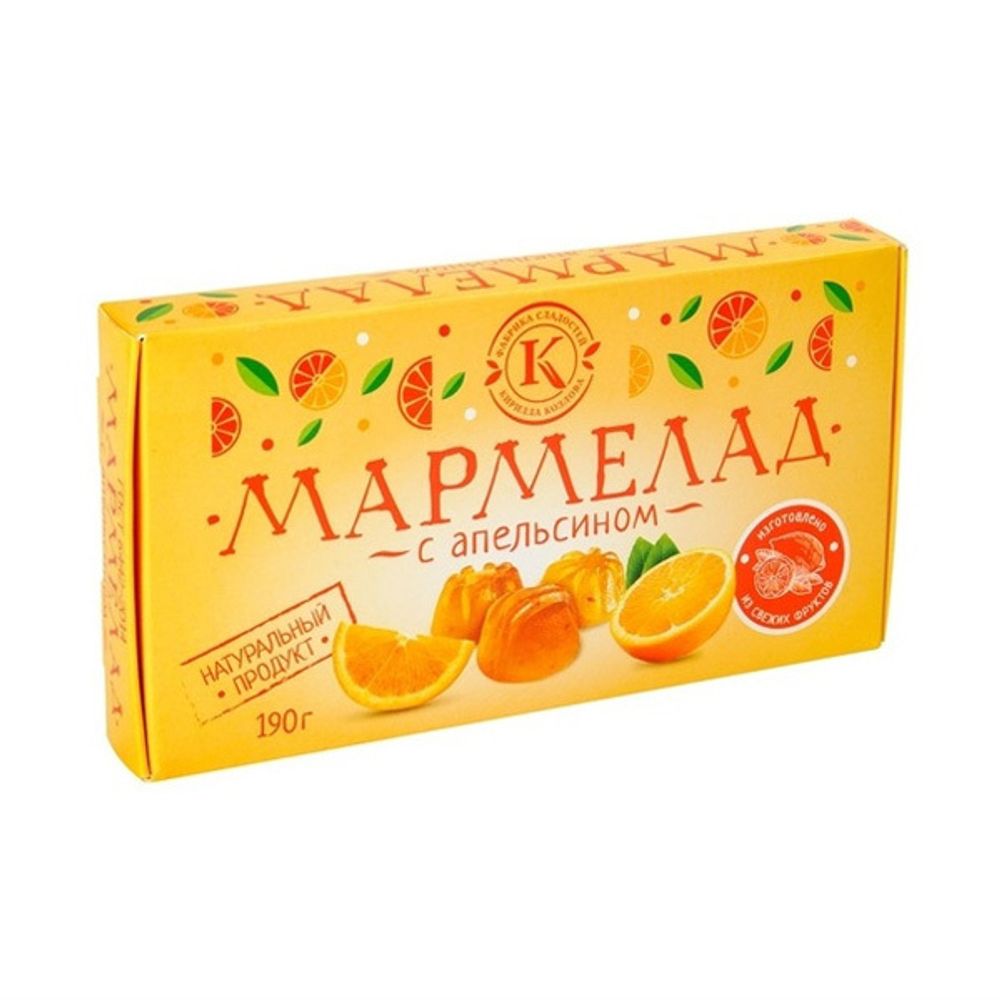 Мармелад желейно-фруктовый &quot;С апельсином&quot; на пектине