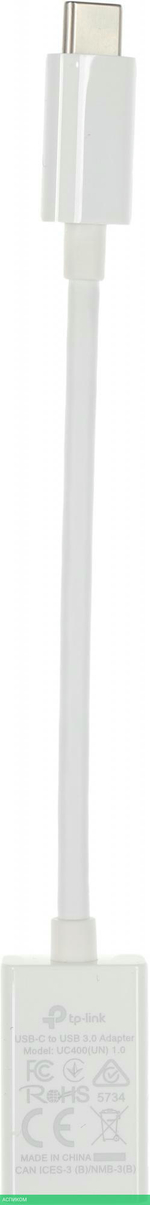Переходник TP-Link UC400 USB Type-C (m)/USB 3.0 A(f) 0,1м белый