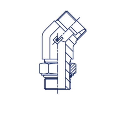 Штуцер FRA45 DS06 UNF 7/16 (корпус)