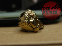 Бусина темлячная "Танкист", латунь