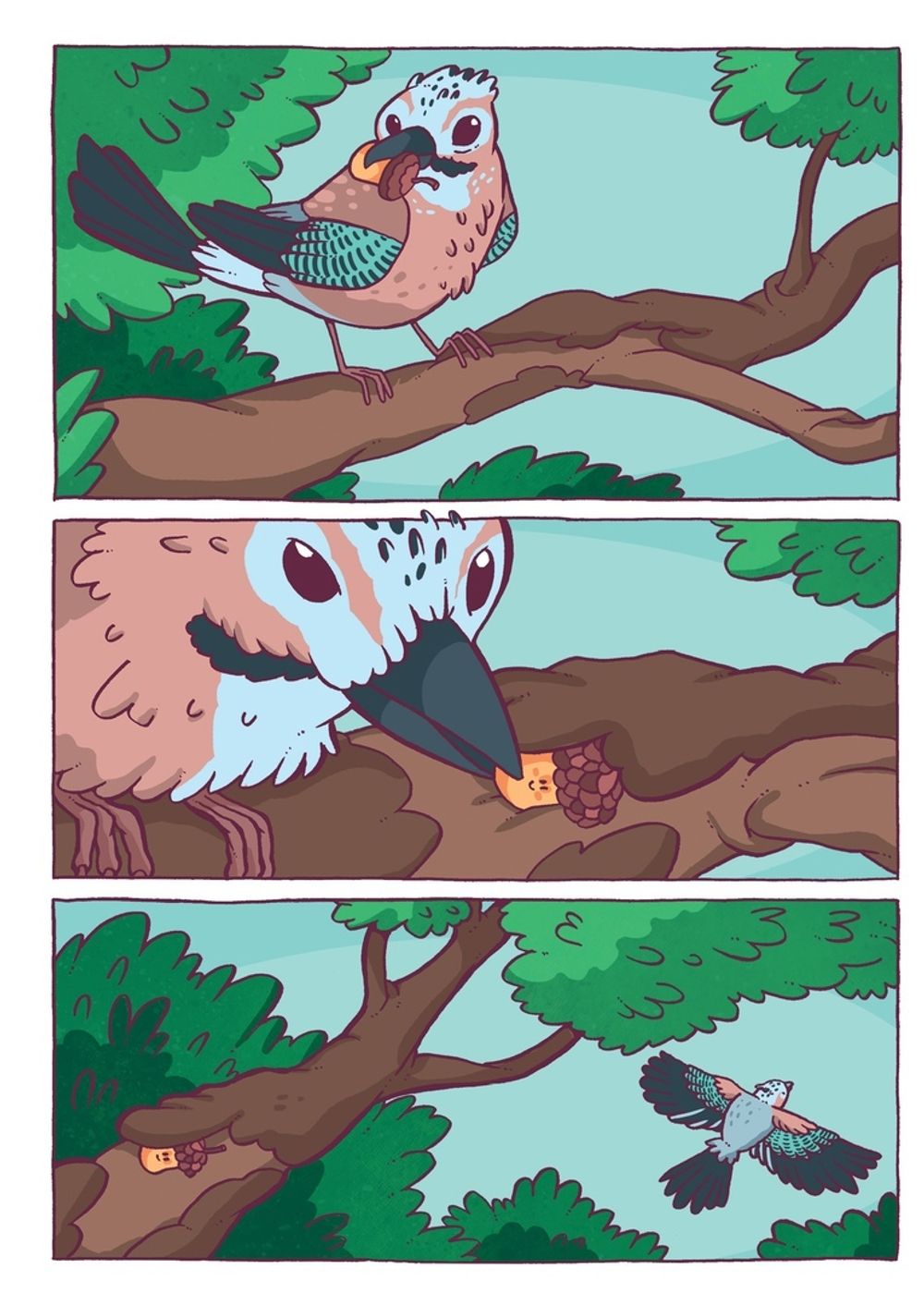 Комикс Желудёнок: большая прогулка