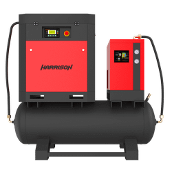 HRS-942300TD3 Винтовой компрессор с ресивером и осушителем Harrison: 2300 л/мин, 8 бар, 15 кВт, 300