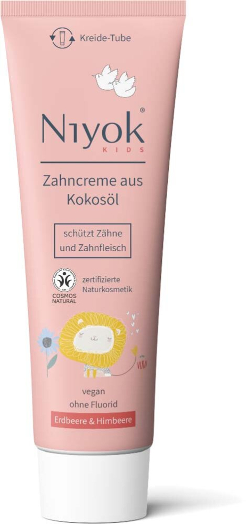 Детская зубная паста Niyok со вкусом клубники и малины, 75 мл
