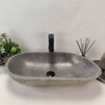 Раковина из речного камня RS63635 (64*35*16) 0124