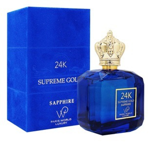 PARIS WORLD LUXURY 24K Supreme Gold Sapphire