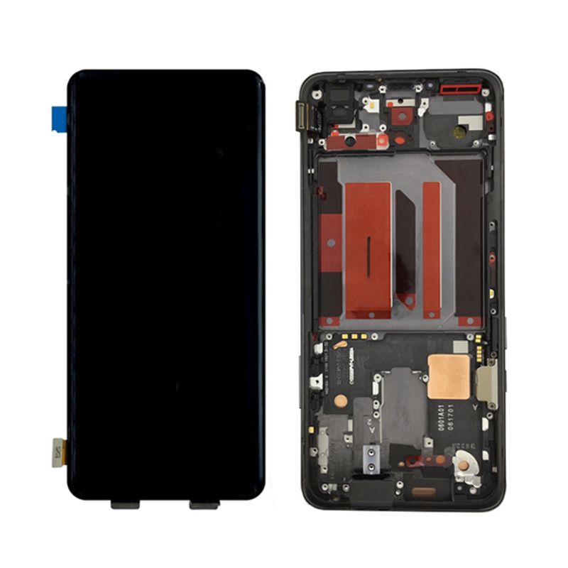 Дисплей для OnePlus 7 Pro AMOLED в сборе с тачскрином на рамке (Mirror Grey)