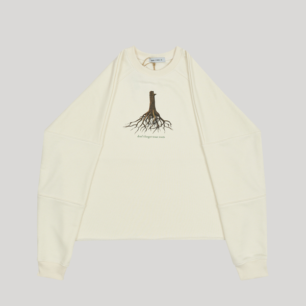 Raglan Sweatshirt LOGO Coconut Milk