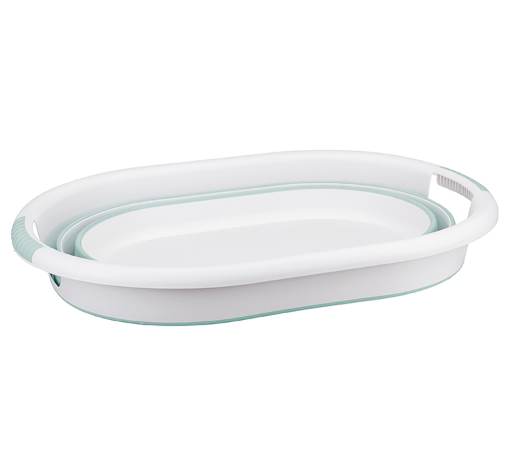 Таз ФЛЕКС 17,5 л овальный складной с ручками, материал- полипропилен, ТЭП М2503