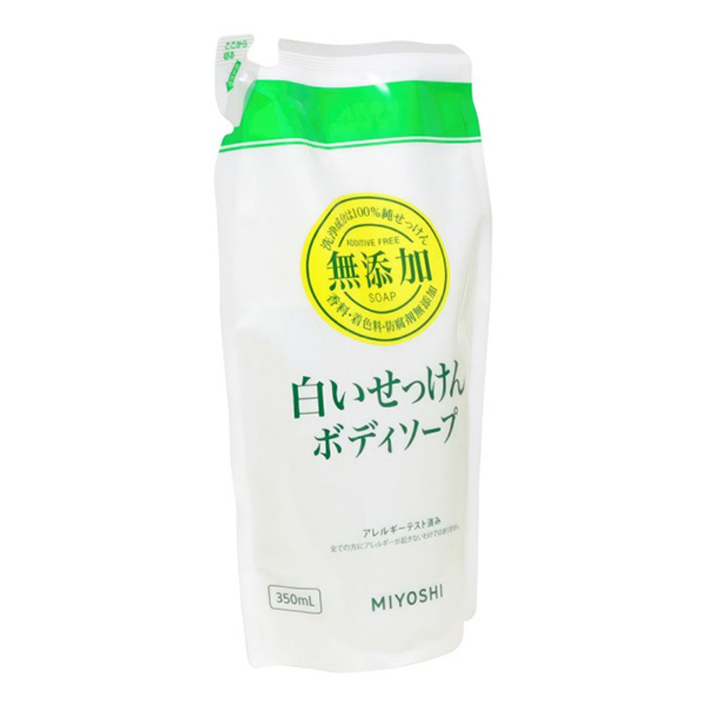 Жидкое мыло для тела на основе натуральных компонентов (мягкая упаковка) Miyoshi Additive Free Body Soap 350мл