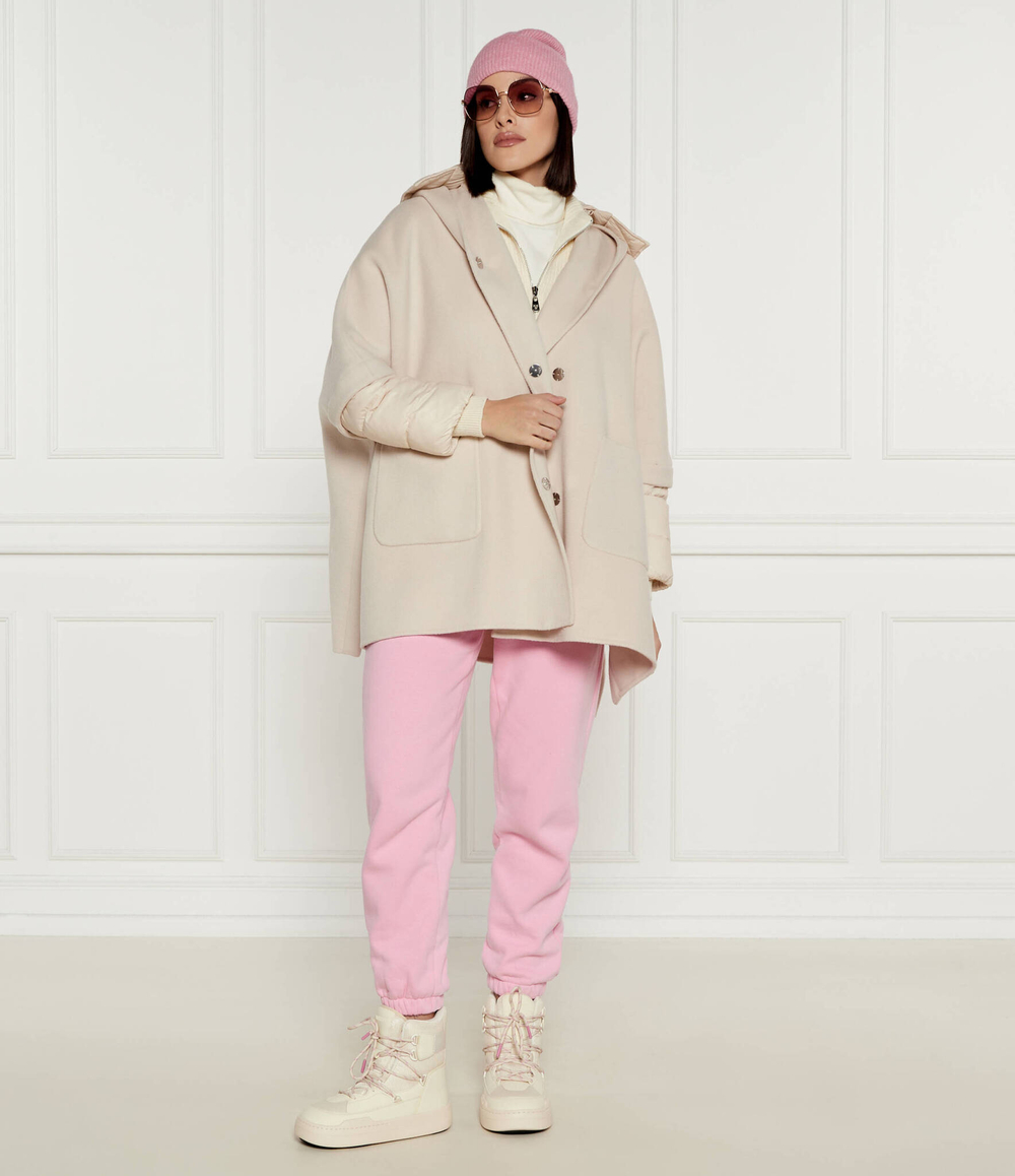 Шерстяное пальто 2в1 Pinko - экрю(103840 A1ZP)