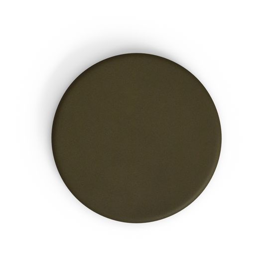 Уличный стол Esilda зелёный из цемента и стали со столешницей Ø70 см