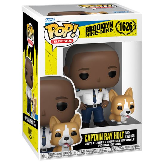 Фигурка Funko POP! Brooklyn Nine-Nine Captain Ray Holt with Cheddar (1626) 61401 / Фигурка Фанко ПОП! по мотивам сериала "Бруклин 9-9", Капитан Рэй Холт