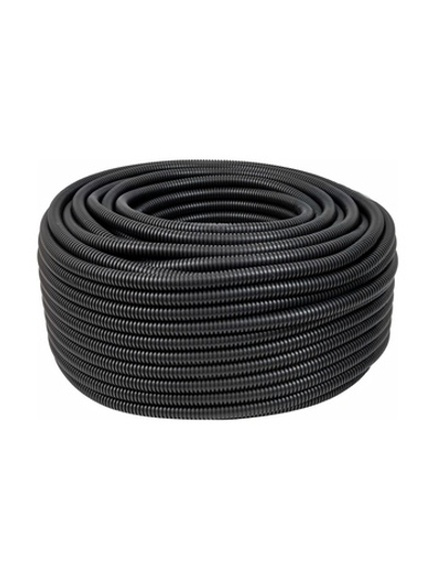 Гофрированная труба ПВХ Gigant легкая черная D20 с зондом 100м 10120-100BL-GI