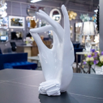 Статуэтка "Мудрость", Garda Decor E1192, полирезина, 41x23x20 см, белая