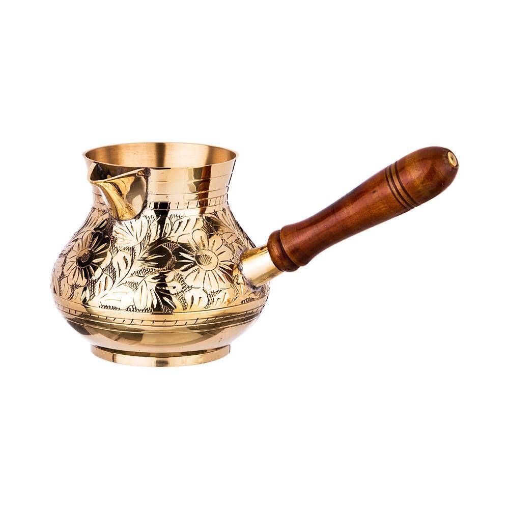 ТУРКА РЕЗНАЯ "GRAVING" 450МЛ. ЛАТУНЬ (КОР=40ШТ.)