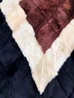 Покрывало меховое ковер из шкуры овчины