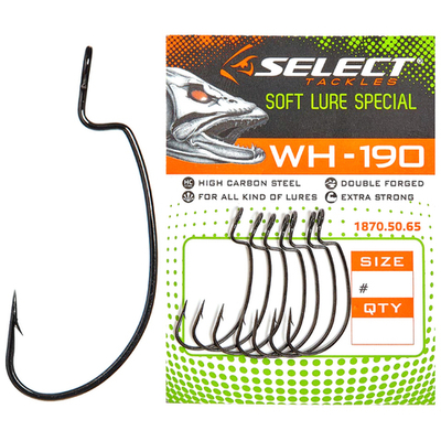 Крючки Select офсетные WH-190 #2 (6шт в упаковке)