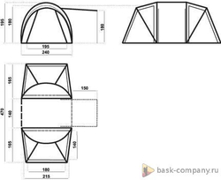 ПАЛАТКА BASK SHUTTLE 4М