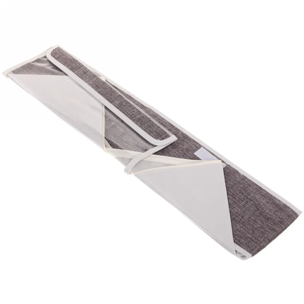 Кофр - органайзер для хранения вещей с прозрачной крышкой «УЮТДОМА», цвет серый, 24 отделения, 32*24*12см✦