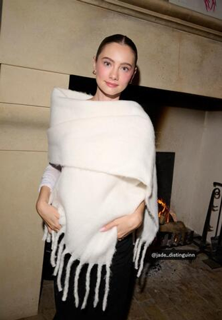 STRADIVARIUS Базовый шарф, экрю