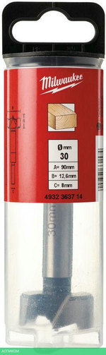 Сверло Milwaukee Forstner 30x50/90мм (4932363714)