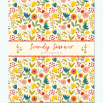 НОВИНКА! Тетрадь общая 48 листов на скрепке "Scandy Summer Pattern"