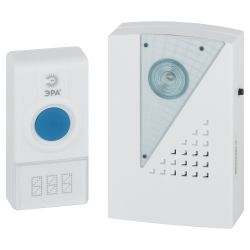 Звонок дверной ЭРА C41 беспроводной белый 32 мелодии
