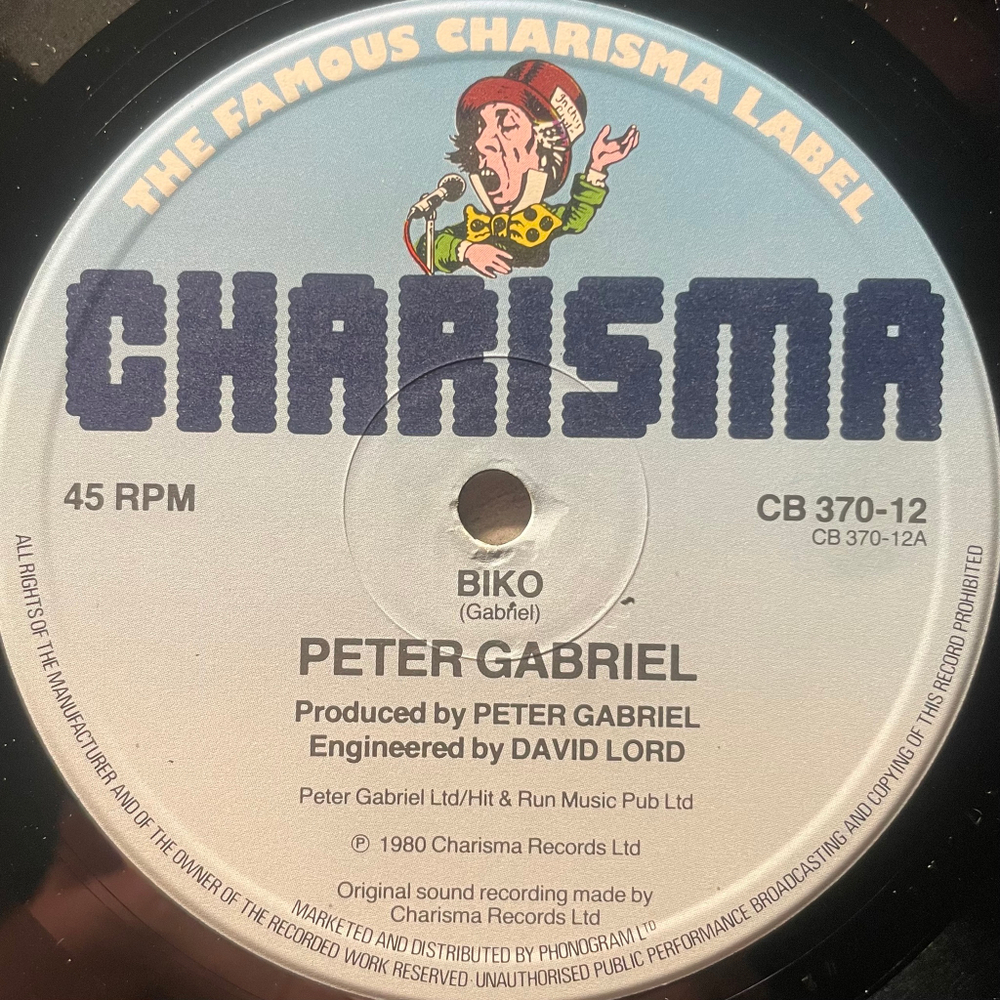 Peter Gabriel ‎– Biko (Англия 1980г.) 12", 45 RPM