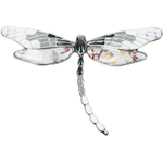 Брошь Shadore Стрекоза XZ0417.2 BW/S
