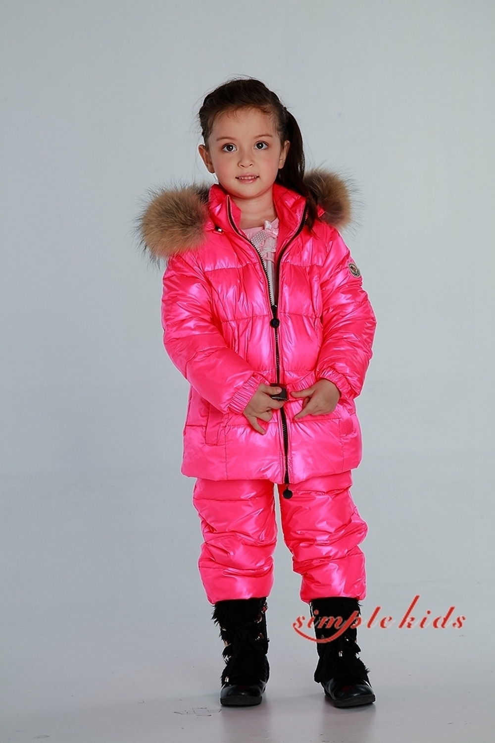 Комплект детский из полукомбинезона и куртки с капюшоном