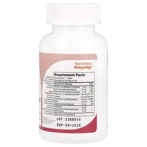 Zahler, комплекс витаминов группы B, 60 таблеток с замедленным высвобождением