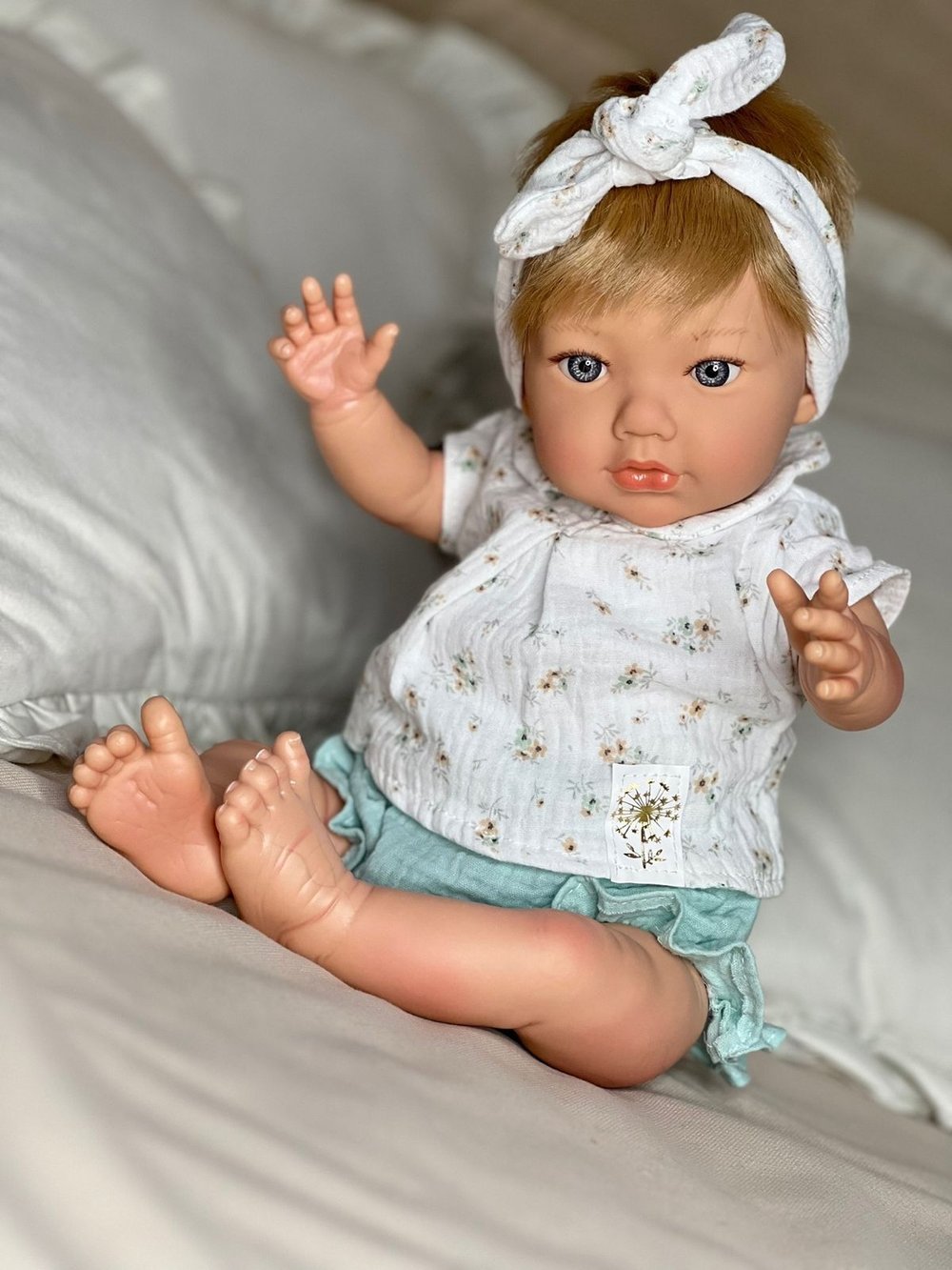 Кукла Реборн Marina and Pau 45cм Alina мягконабивная (M3002)