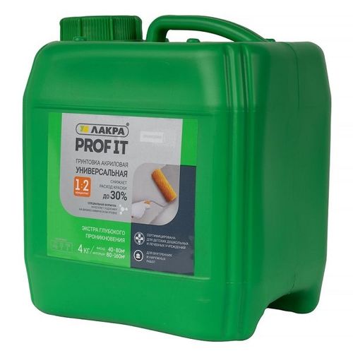 Грунтовка акриловая Лакра PROF IT 4 кг