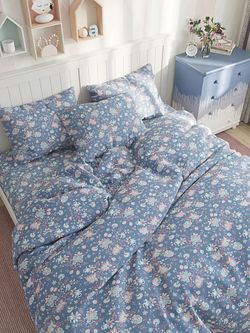 Постельное белье Сказка "Фантазия" 2-спальный Наволочка 50х70 см 2 шт Простынь 240х215 см Пододеяльник 175х215 см, перкаль