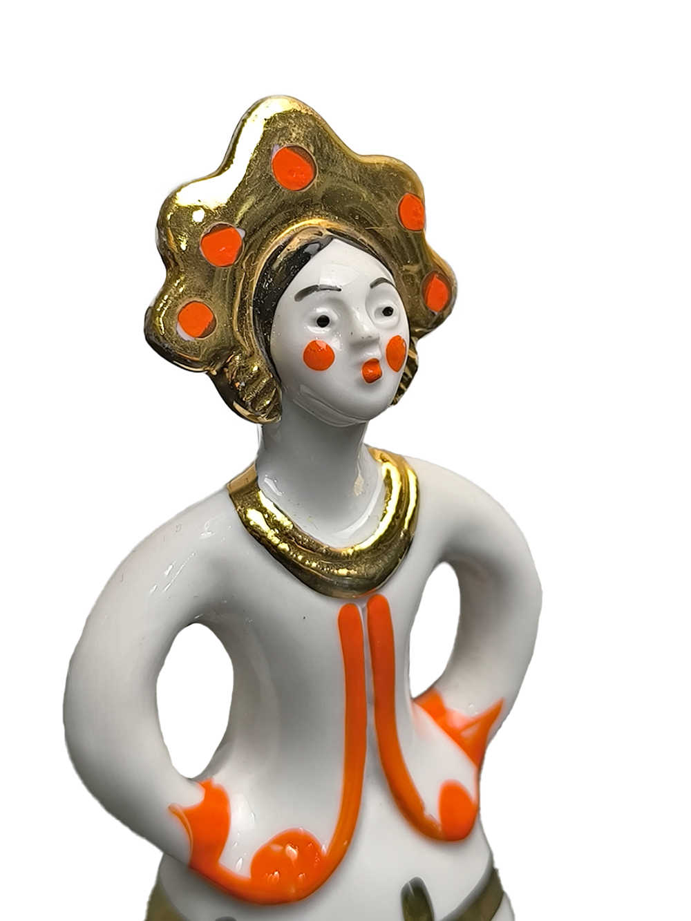 Фарфоровая статуэтка "Матрешка-невеста" Дулево