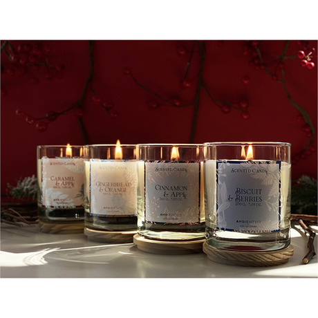 Свеча ароматическая Ambientair Gifting Корица и яблоко 40ч