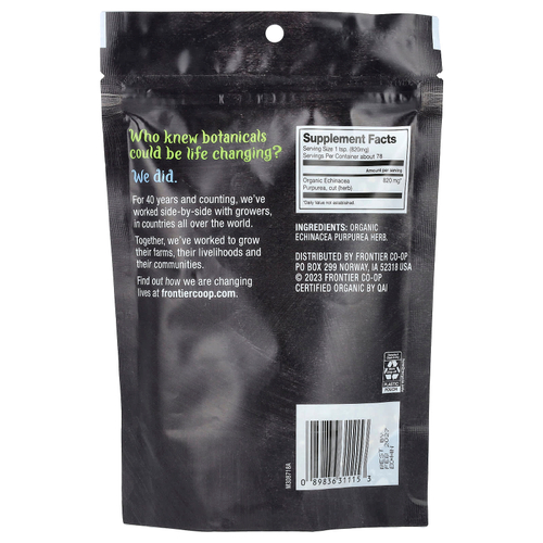 Frontier Co-op, Органическая эхинацея пурпурная, 64 г (2,26 унции)