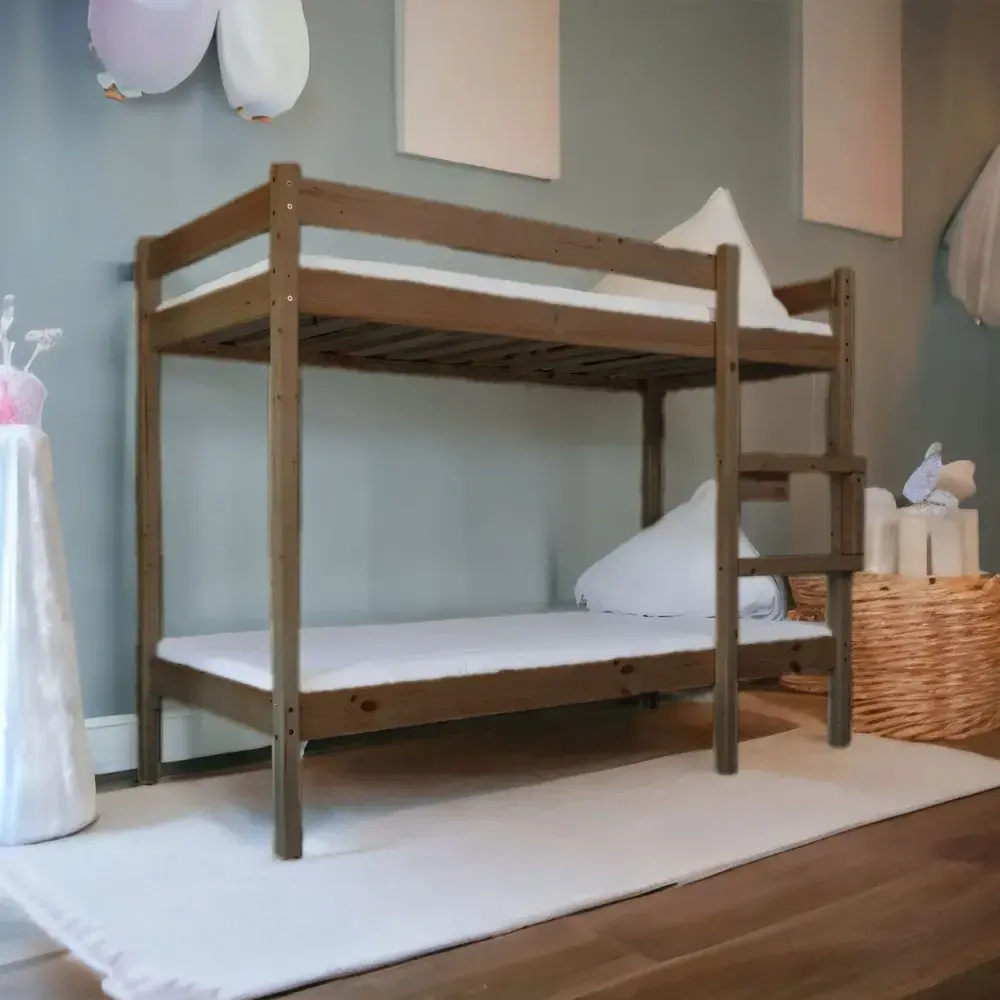 Двухъярусная кровать из массива сосны 200х90х150 см,