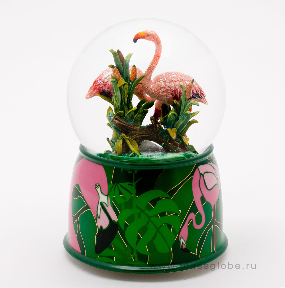 Снежный шар "Фламинго"